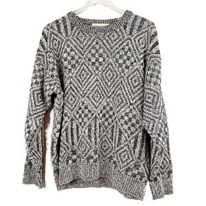 Vintage John Ashford Silk Cotton Blend Pullover Knit Sweater Men's L